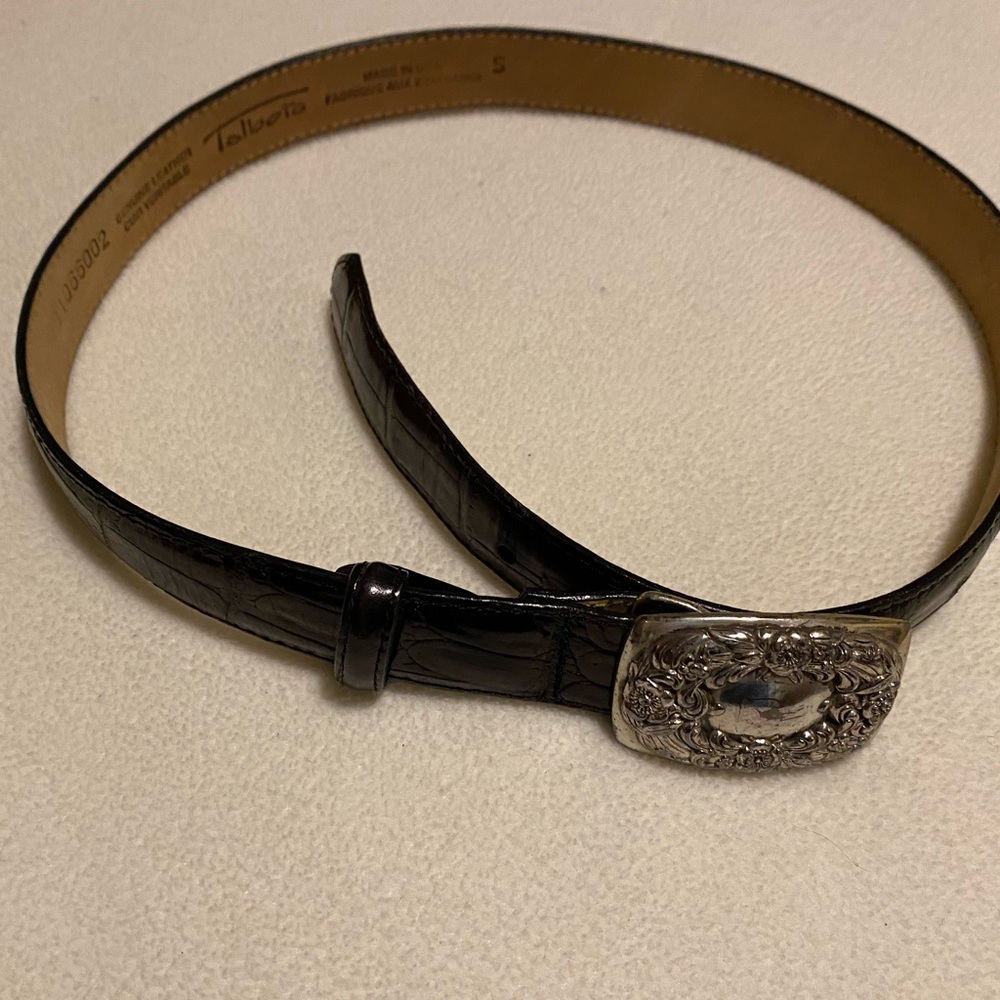 Talbots leather belt size small